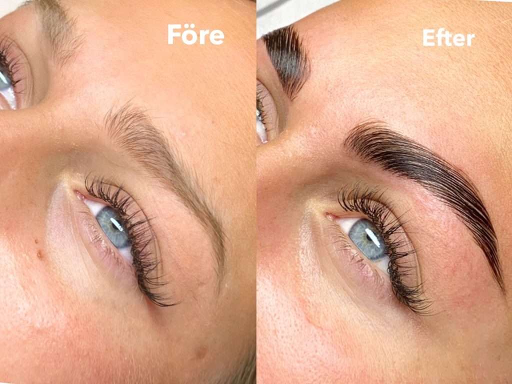 Browlift - Före & efter - IDANA Beauty