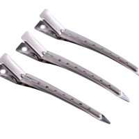 Hårklämmor - 4x9 mm - Silvermetall - 10-pack