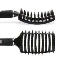 Alternative view of Hårförlängnings Borste - Curved Boar Bristle - Hårborste