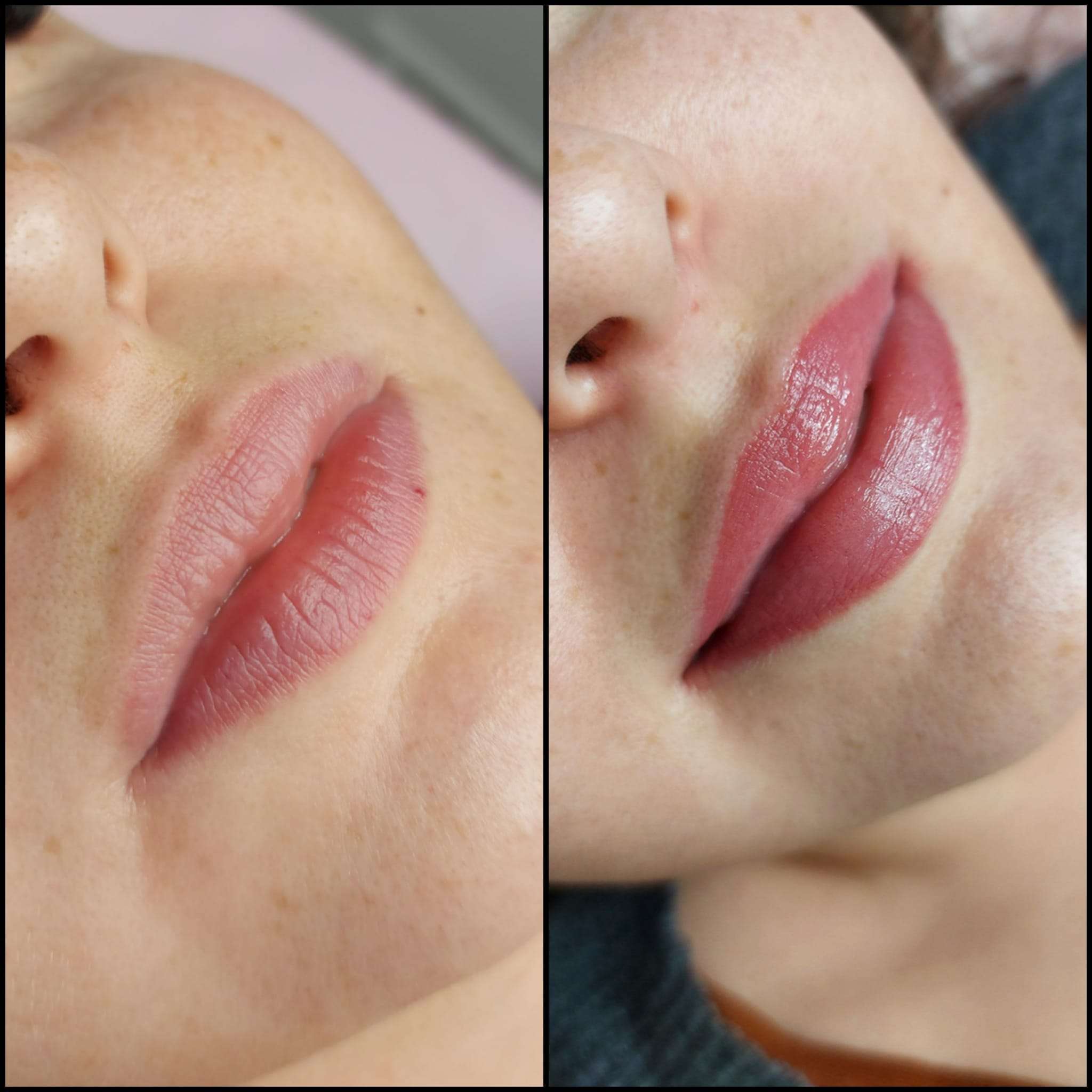 Läpptatuering - Före & Efter IDANA Beauty