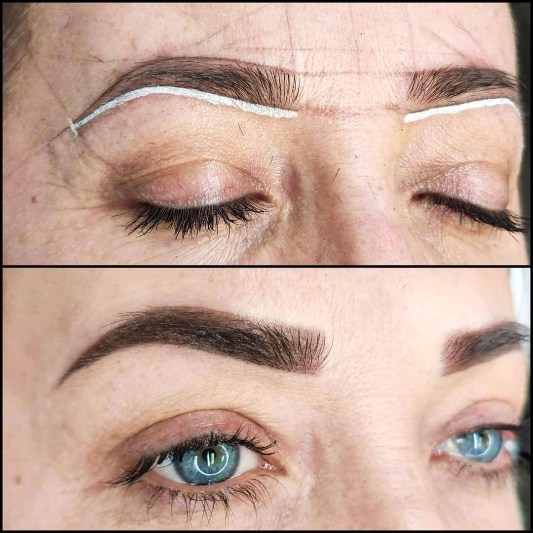 Powder Brows - Before & After - IDANA Beauty