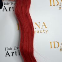 Clips Hair - #Red - 70cm - Rakt - 100g