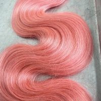 Nail Hair - #Pink - 50cm - Wavy - 50g (1)