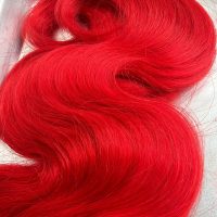 Nail Hair - #Red - 40cm - Wavy - 100g