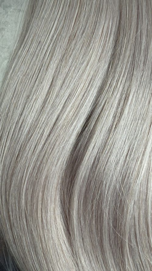 Tape Hair - #Silver - 40cm - Rakt - 100g