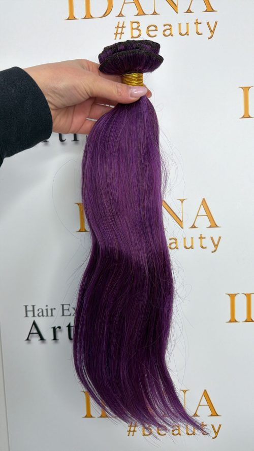 Clips Hair - #purple - 50cm - Rakt - 100g