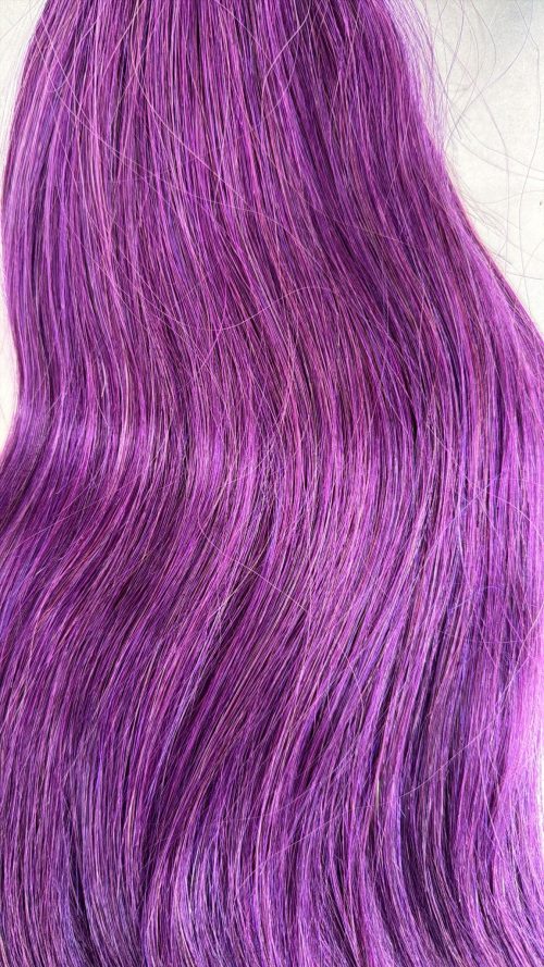 Clips Hair - #purple - 40cm - Rakt - 100g