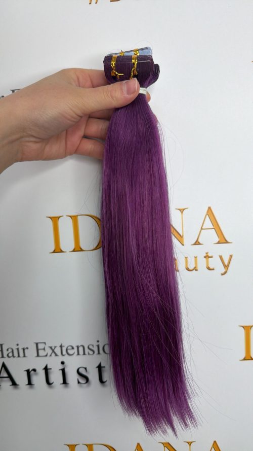 Tape Hair - #purple - 30cm - Rakt - 125g