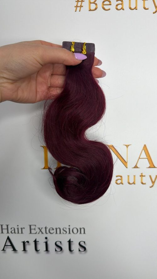 Tape Hair - #99j - 30cm - Wavy - 100g