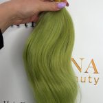 Nail Hair - #Green - 50cm - Rakt - 100g