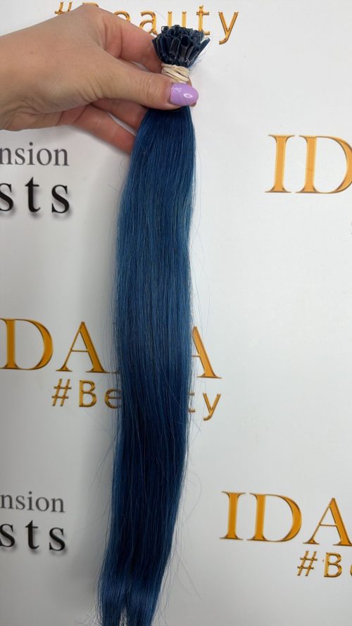 Nail Hair - #blue - 40cm - Rakt - 50g