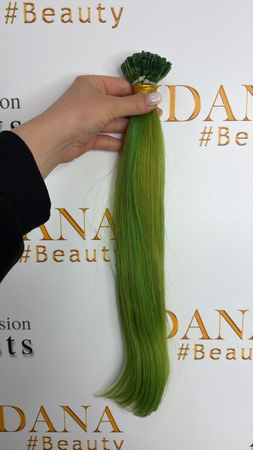 Nail Hair - #green - 40cm - Rakt - 100g