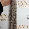 Nail Hair - #silver - 50cm - Curly - 80g