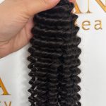 Clips Hair - #1b - 40cm - Curly -100g