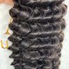 Clips Hair - #1b - 40cm - Curly -100g