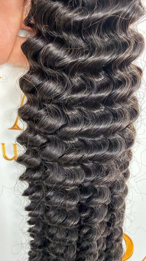 Clips Hair - #1b - 40cm - Curly -100g