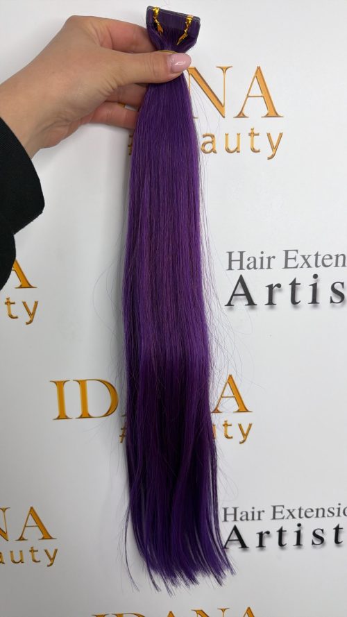 Tape Hair - #purple - 50cm - Rakt - 100g