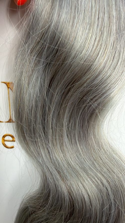 Tape Hair - #silver - 50cm - Wavy - 40g