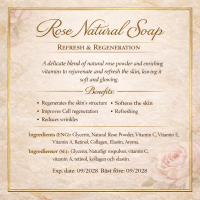 Rose soap face and body